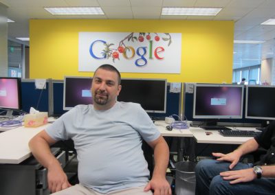 First meeting with Google, 2012.