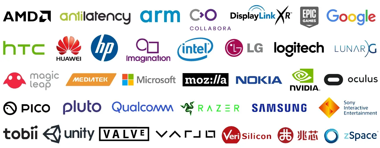 Figure 3 - Companies Publicly Supporting OpenXR-01 new